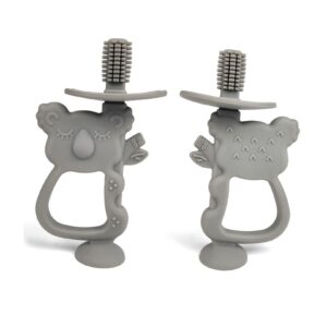 Silicone Baby Toothbrush (Koala) - Grey