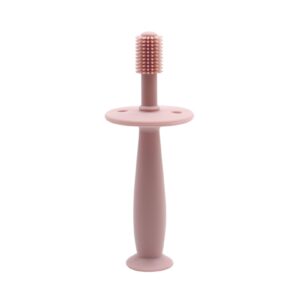 Silicone Baby Toothbrush (Plain) - Rose Pink